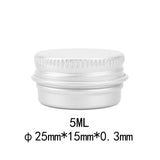 Durable Round Aluminium Empty Cosmetic Pot Jar Tin Container Screw Lid Craft Lot Box For Cosmetic Cream Makeup Cream Cans