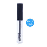 1PC Portable 1/2/3/10mL Empty Mascara Tube Eyelash Vial Liquid Bottle Container Black Cap Makeup Eyeliner Storage Bottles