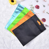 4 Colors Flat Zip Lock Package Bag Foil Food Packaging Bag Heat Seal Aluminum Foil Ziplock Bags Food Grade 8*13cm/10*18cm/9*15cm