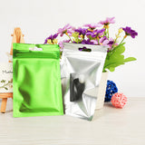 4 Colors Flat Zip Lock Package Bag Foil Food Packaging Bag Heat Seal Aluminum Foil Ziplock Bags Food Grade 8*13cm/10*18cm/9*15cm