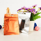 4 Colors Small Aluminum Foil Food Packaging Bag Heat Seal Foil Ziplock Bags Flat Zip Lock Package Bag Food Grade 8x13cm