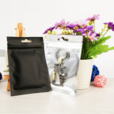 4 Colors Small Aluminum Foil Food Packaging Bag Heat Seal Foil Ziplock Bags Flat Zip Lock Package Bag Food Grade 8x13cm