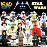 Star Wars Chewbacca Bricks starwars Luke Leia Han Solo Anakin Darth Vader Yoda Jar Jar Building Blocks figures Toys