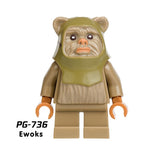 Star Wars Chewbacca Bricks starwars Luke Leia Han Solo Anakin Darth Vader Yoda Jar Jar Building Blocks figures Toys