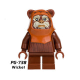 Star Wars Chewbacca Bricks starwars Luke Leia Han Solo Anakin Darth Vader Yoda Jar Jar Building Blocks figures Toys