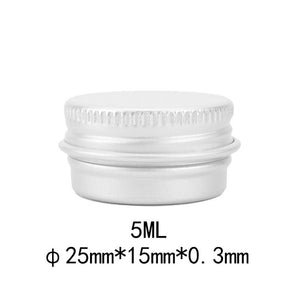 Durable Round Aluminium Empty Cosmetic Pot Jar Tin Container Screw Lid Craft Lot Box For Cosmetic Cream Makeup Cream Cans