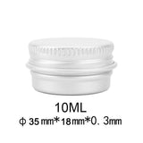 Durable Round Aluminium Empty Cosmetic Pot Jar Tin Container Screw Lid Craft Lot Box For Cosmetic Cream Makeup Cream Cans