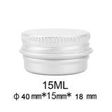 Durable Round Aluminium Empty Cosmetic Pot Jar Tin Container Screw Lid Craft Lot Box For Cosmetic Cream Makeup Cream Cans