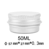 Durable Round Aluminium Empty Cosmetic Pot Jar Tin Container Screw Lid Craft Lot Box For Cosmetic Cream Makeup Cream Cans