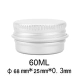 Durable Round Aluminium Empty Cosmetic Pot Jar Tin Container Screw Lid Craft Lot Box For Cosmetic Cream Makeup Cream Cans