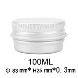 Durable Round Aluminium Empty Cosmetic Pot Jar Tin Container Screw Lid Craft Lot Box For Cosmetic Cream Makeup Cream Cans