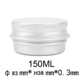 Durable Round Aluminium Empty Cosmetic Pot Jar Tin Container Screw Lid Craft Lot Box For Cosmetic Cream Makeup Cream Cans