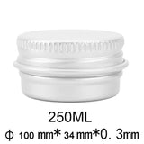 Durable Round Aluminium Empty Cosmetic Pot Jar Tin Container Screw Lid Craft Lot Box For Cosmetic Cream Makeup Cream Cans