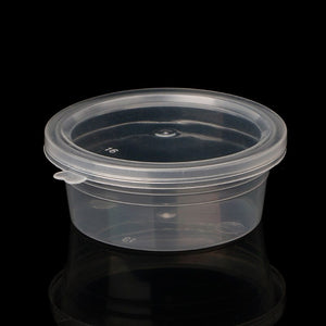 20g Empty Plastic Container with Lid For Slime Foam Ball Storage Pot Light Clay Organizer Packing Bottle Nail Box Jar Kids Craft