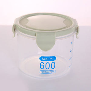 Round transparent sealed can Glass Jar Sealed Cans Kitchen Food Storage Bottle