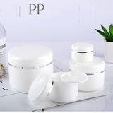 Empty Plastic  Makeup Jar Pot Refillable Sample bottles Travel Face Cream Lotion Cosmetic Container White20/30/50/100/150ML