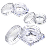 1/10Pcs Diamond Transparent Mini Refillable Bottle 2g/2.5g Cosmetic Empty Jar Pot Eyeshadow Lip Balm Face Cream Sample Container