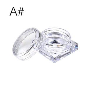 1/10Pcs Diamond Transparent Mini Refillable Bottle 2g/2.5g Cosmetic Empty Jar Pot Eyeshadow Lip Balm Face Cream Sample Container