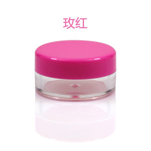 PS material 2g/3g/5g square cream jar,round shape eye cream bottle empty cosmetic containers