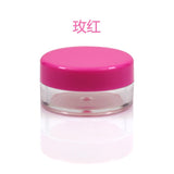 PS material 2g/3g/5g square cream jar,round shape eye cream bottle empty cosmetic containers