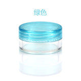 PS material 2g/3g/5g square cream jar,round shape eye cream bottle empty cosmetic containers