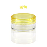 PS material 2g/3g/5g square cream jar,round shape eye cream bottle empty cosmetic containers