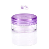 PS material 2g/3g/5g square cream jar,round shape eye cream bottle empty cosmetic containers