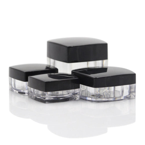 3g/5g/10g/20g Small Square Refillable Bottles Cosmetic Empty Jar Acrylic Pot Eyeshadow Acrylic Makeup Bottle Jar Face Cream Box