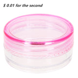 2Pcs New Portable Mini Refillable Durable Cosmetic Empty Jar Pot Eyeshadow Makeup Face Cream Container Box Case