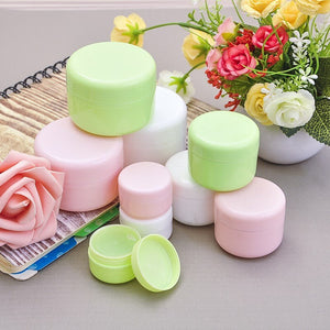 1PC 20/50/100g Makeup Storage Box Travel Cosmetic Face Cream Makeup Container Plastic Empty Loose Powder Jar Refillable Bottles