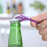 Hot sale 4 in 1 Beer Bottle Opener Keychain Pocket anodized Aluminum Can Opener Jar Openers Portable key chain pendants ornament