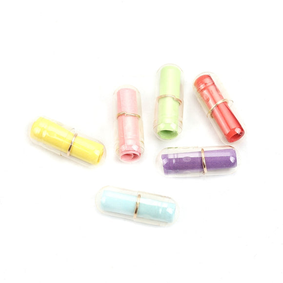 DoreenBeads Creative Love Letter Capsule Mini Gift Box Wish Bottle With Paper Scrip Secret Words For Lovers Plastic Box 10PCs