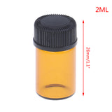 1 /2/3/5ml Amber Mini Empty Squeeze Jar Multifunctional Makeup Container Bottle Glass Travel Empty Save Space