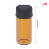 1 /2/3/5ml Amber Mini Empty Squeeze Jar Multifunctional Makeup Container Bottle Glass Travel Empty Save Space