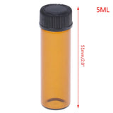 1 /2/3/5ml Amber Mini Empty Squeeze Jar Multifunctional Makeup Container Bottle Glass Travel Empty Save Space