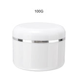 20/50/100/250g 1 Box Refillable Bottles Travel Face Cream Lotion Cosmetic Container Plastic Empty Makeup Jar Pot