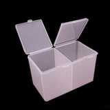 Makeup Cotton Pad /Swabs Storage Holder Double Layers Box Transparent Case Cosmetic Container Jewelry Organizer and Candy Jars