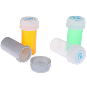 Travel Pill Case Plastic Push Down Turn Vial Container Weed Storage Stash Jar Pill Bottle Case Herb Box Pill Box Random