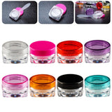 One Piece Portable Cosmetic Sample Containers 3/5g Plastic Cream Pot Jars