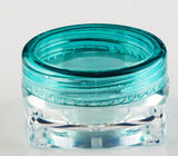 One Piece Portable Cosmetic Sample Containers 3/5g Plastic Cream Pot Jars