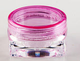 One Piece Portable Cosmetic Sample Containers 3/5g Plastic Cream Pot Jars