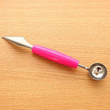 2 in1 Dual-head Stainless Steel Fruit Ball Carving Knife Fruit Scoop Melon Digger Fruit Jar Mashed Potato Baller Ice Cream Spoon