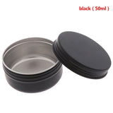 Mini Tin Refillable Bottle Box Sealed Jar Packing Boxes Jewelry Candy Box Cans Coin Earrings Gift Box Small Storage Boxes 50ml