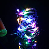 2M 20 LED Wine Jar Bottle Lights Cork Battery Powered New Year Christmas Decorations for Home Christmas Tree Decorations Navidad