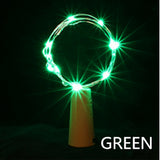 2M 20 LED Wine Jar Bottle Lights Cork Battery Powered New Year Christmas Decorations for Home Christmas Tree Decorations Navidad