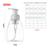 30/60/100/300ml Liquid Soap Foam Refillable Bottles Foaming Bottle Jar PET Travel Clear Squeezed Hand Sanitizer Dispenser Bottle