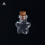 2.4cm HOT Mini Clear Small Tiny Glass Vials Jewelry Special Gift Bead Storage Cork Jar Containers Wish Bottle For Payty Decor