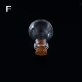 2.4cm HOT Mini Clear Small Tiny Glass Vials Jewelry Special Gift Bead Storage Cork Jar Containers Wish Bottle For Payty Decor