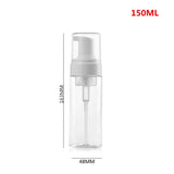 30/60/100/150/300ml Clear Empty Cosmetic Refillable Pump Bottle Soap Foaming Dispenser Cream Lotion Liquid Bottle With Stickers