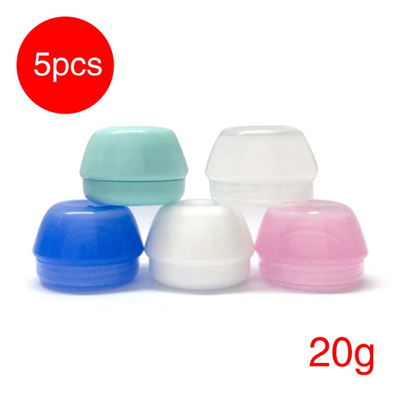 5PCS Plastic Face Cream Empty Container Makeup Jar Pot Leafproof 20g 33 X 48mm Leafproof Lip Balm Container Travel Eyeshadow Box